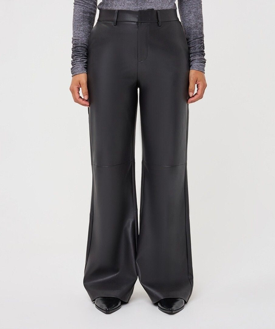 Faux Leather Pant by EsQualo Trousers & Pants ESQUALO