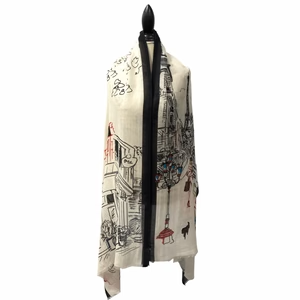 Printed Shoulder Scarf