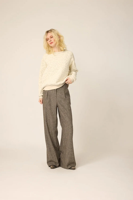 Textured Raglan Sleeve Sweater by Chlo