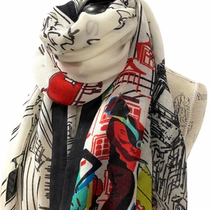 Printed Shoulder Scarf