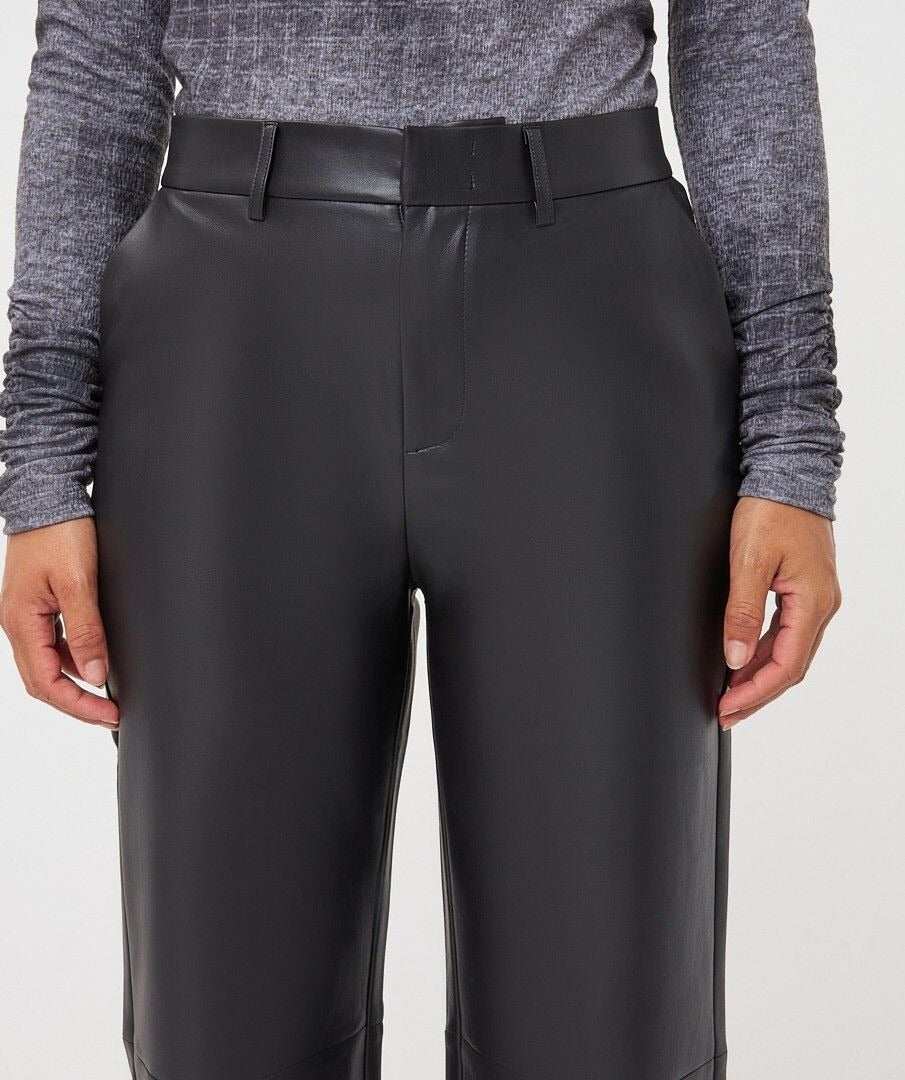 Faux Leather Pant by EsQualo Trousers & Pants ESQUALO