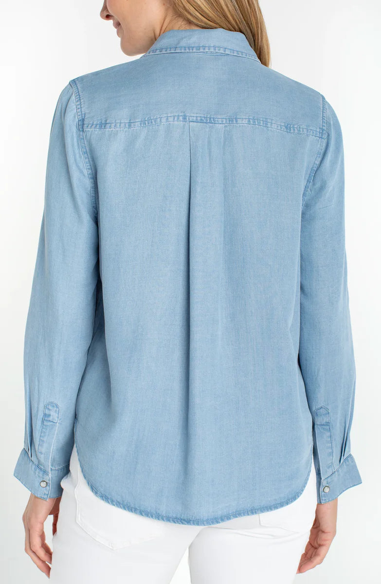 Denim Shirt by Liverpool Blouse Liverpool