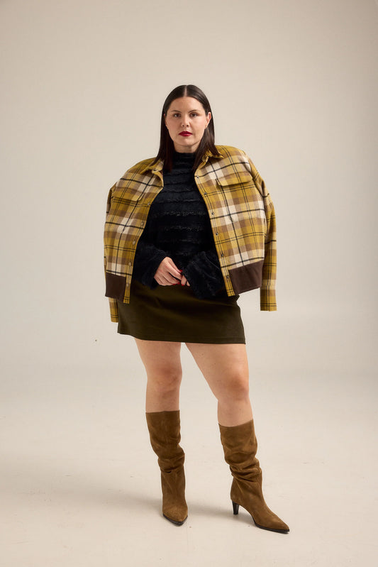 Plaid Bomer Jacket by Hilary MacMillan Jackets & Blazers Hilary MacMillan