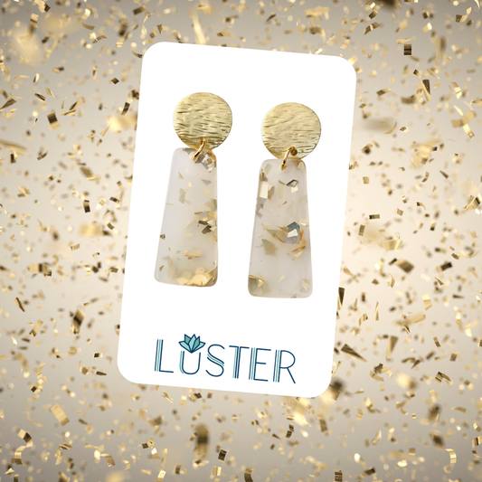 Gold Confetti Earrings Accessories LUSTER
