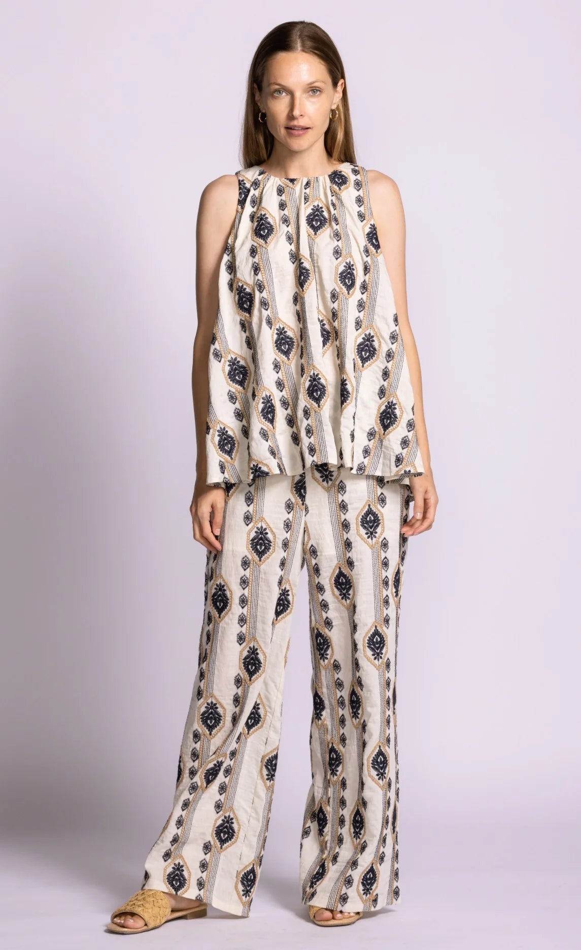 Sancola Embroidered Pant by Pink Martini