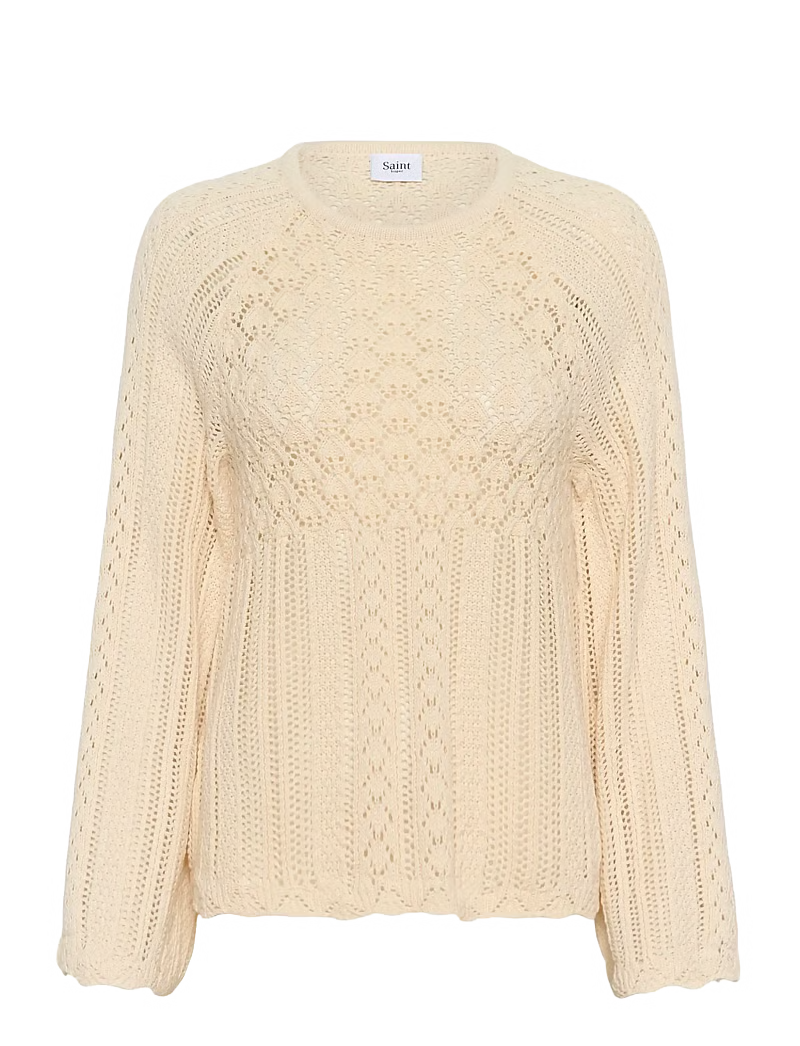 Perlita Pullover by Saint Tropez Knit Tops Saint Tropez Seedpearl