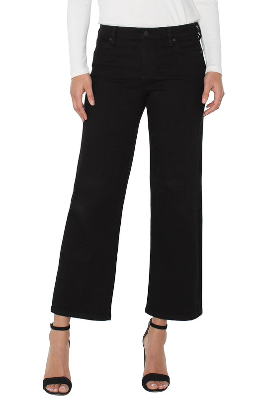 Stride Wide Crop Jeans by Liverpool Denims Liverpool