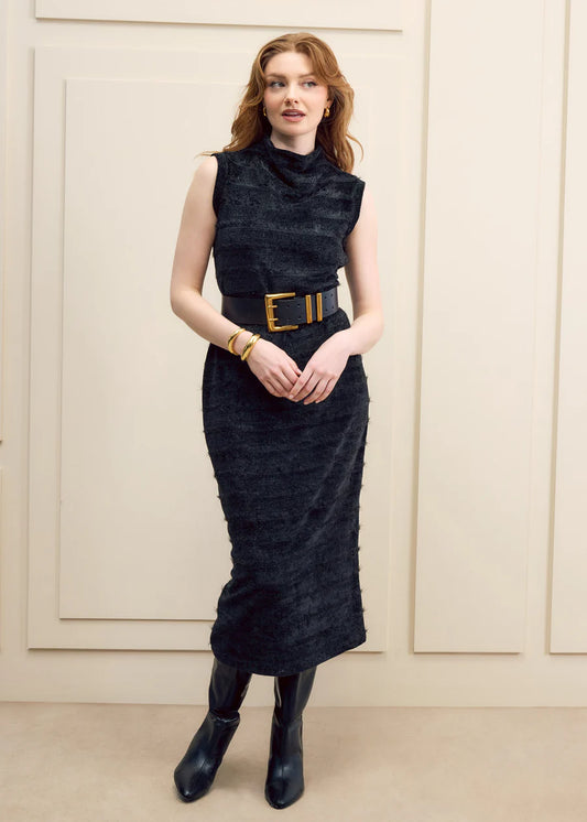 Knit T-Neck Dress by Hilary MacMillan Dress Hilary MacMillan